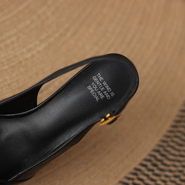 Myla Genuine Leather Heels
