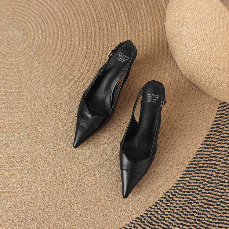 Myla Genuine Leather Heels