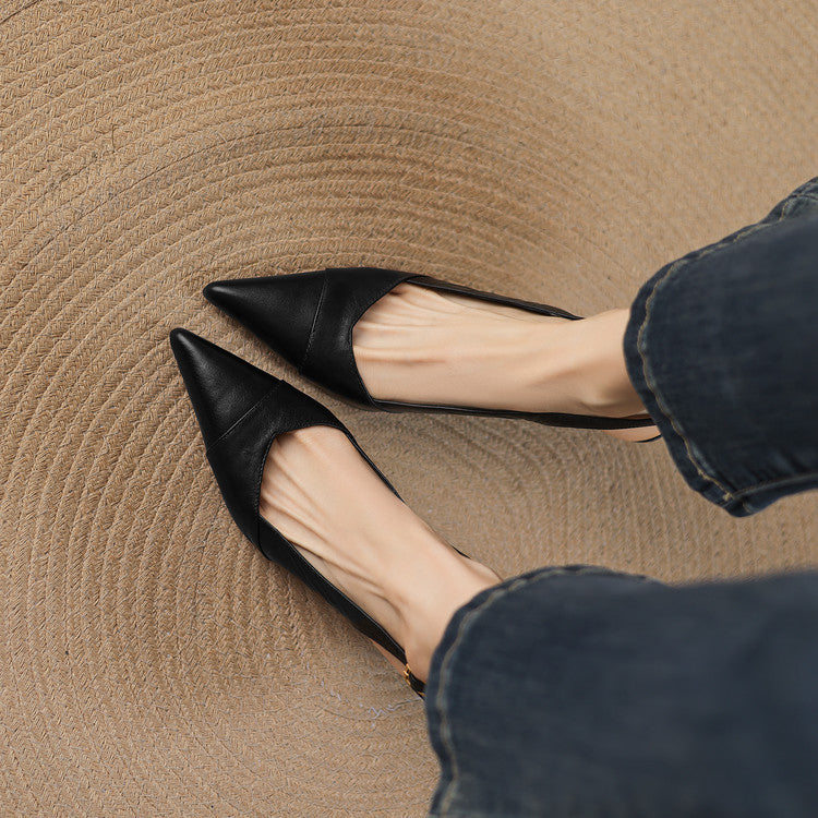 Myla Genuine Leather Heels
