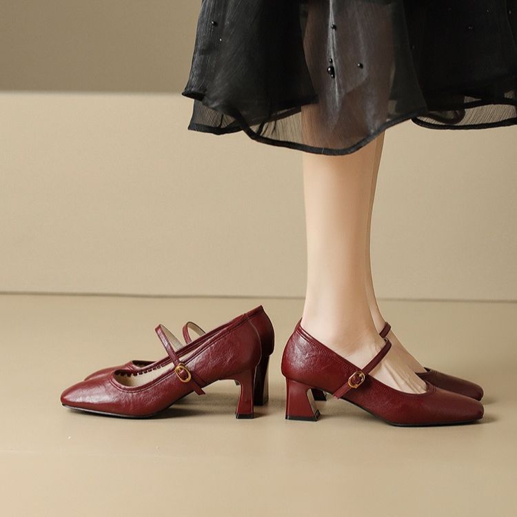 Lizel Leather Heels