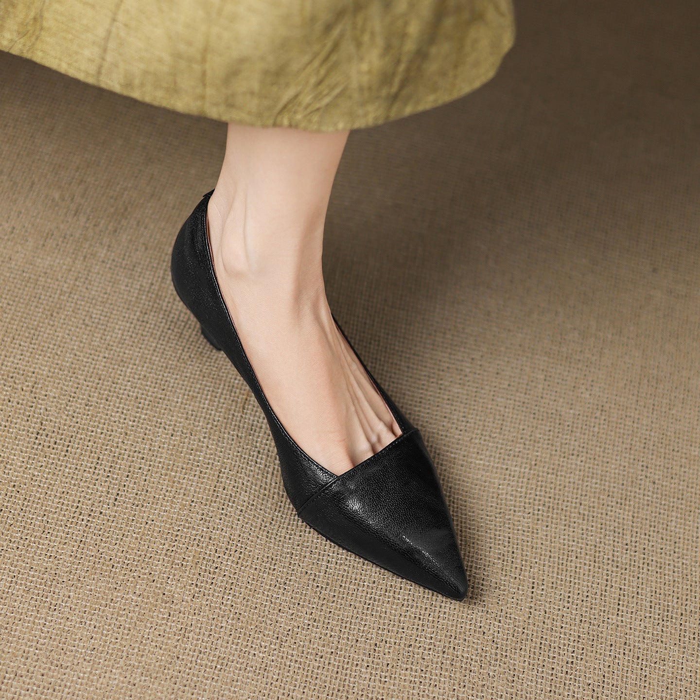 Selly Genuine Leather Heels