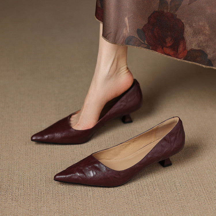 Arven Genuine Leather Heels