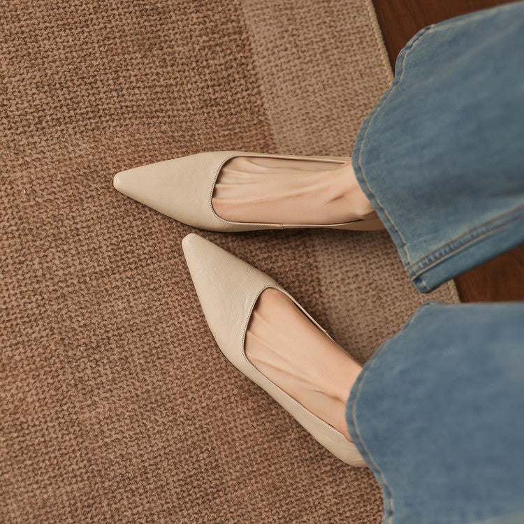 Brisa Genuine Leather Pumps