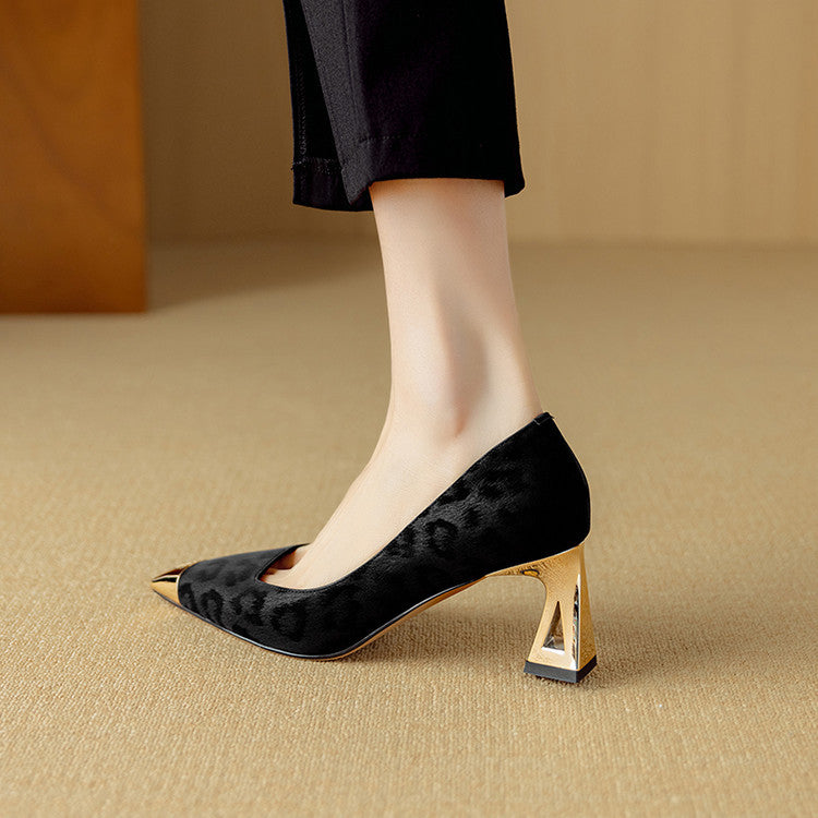 Alesia Genuine Leather Heels