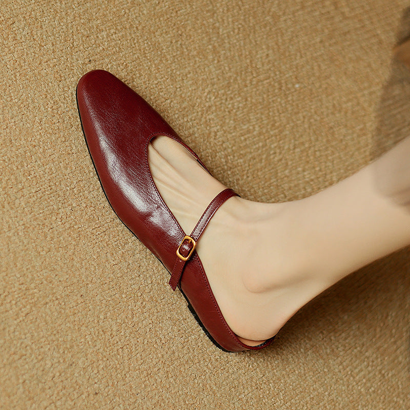 Elzor Genuine Leather Mules