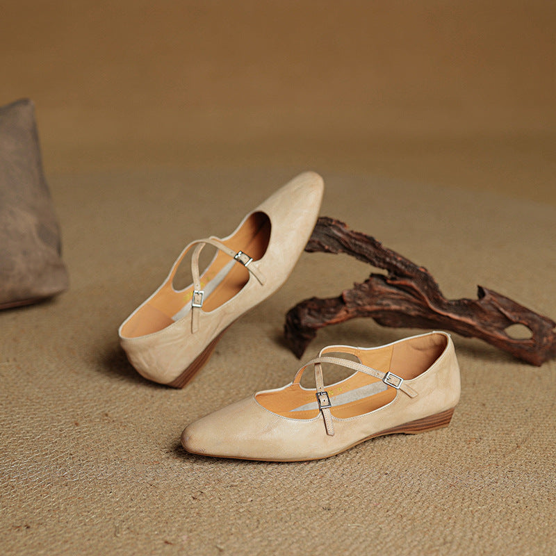Lorne Genuine Leather Flats