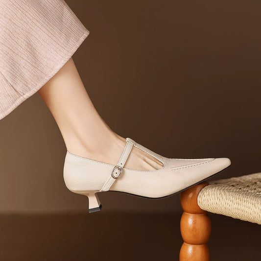 Tirea Genuine Leather Heels