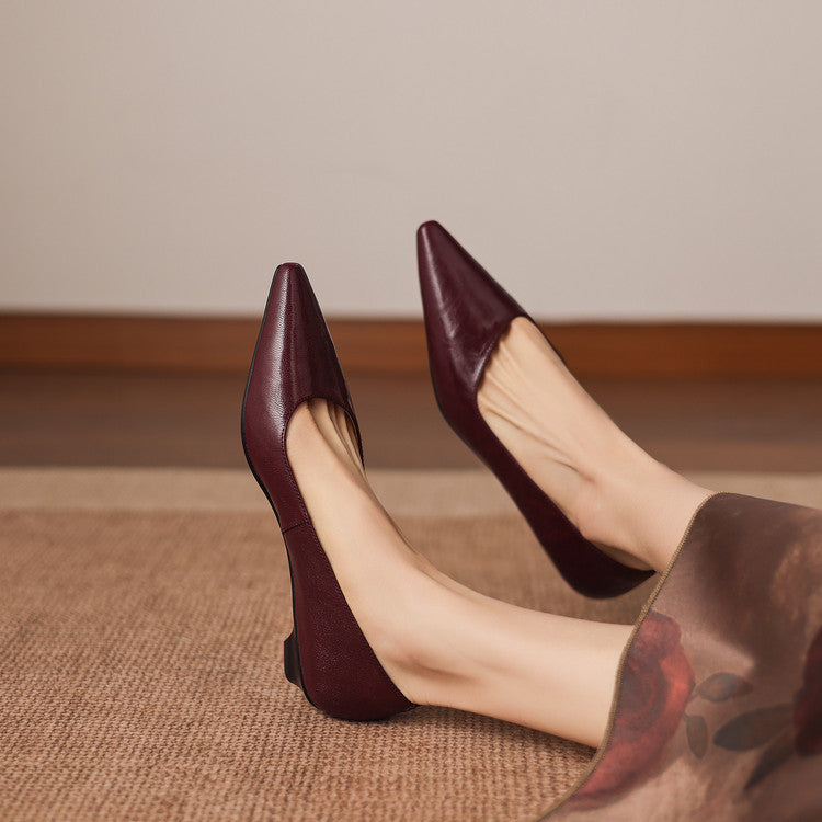 Brisa Genuine Leather Pumps