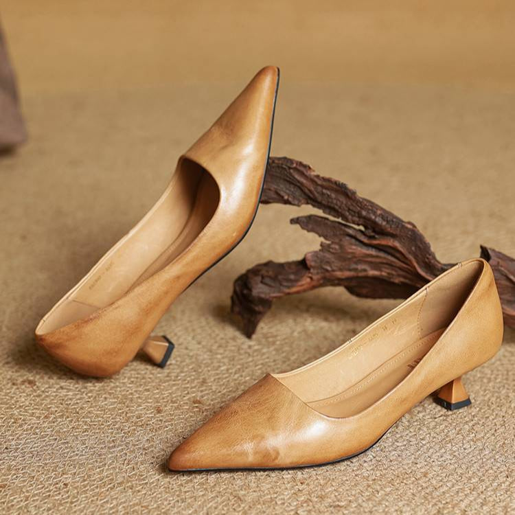 Amar Genuine Leather Heels