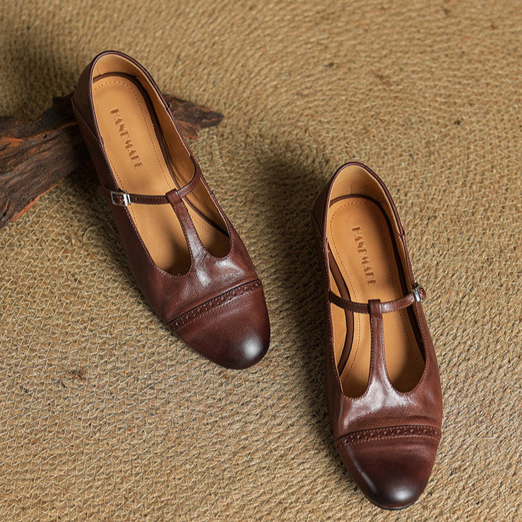 Genuine Leather Flats