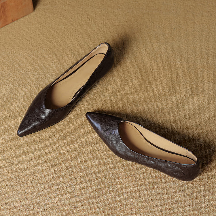 Nera Genuine Leather Flats