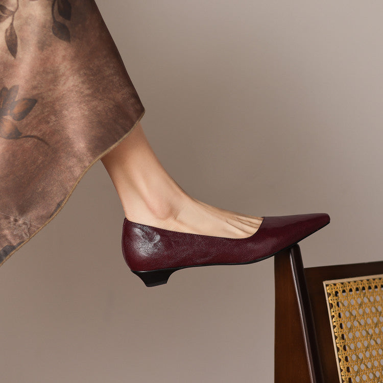 Brisa Genuine Leather Pumps