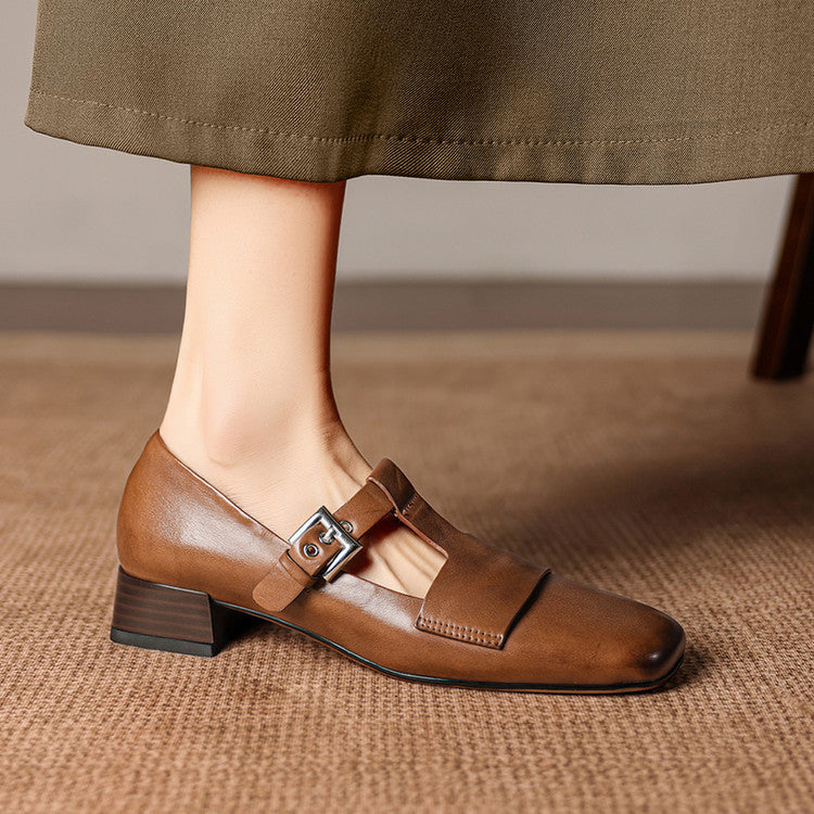 Veyra Genuine Leather Heels