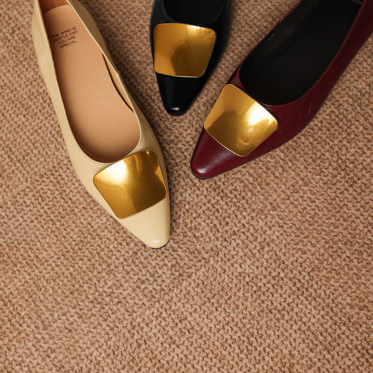 Lorea Genuine Leather Flats