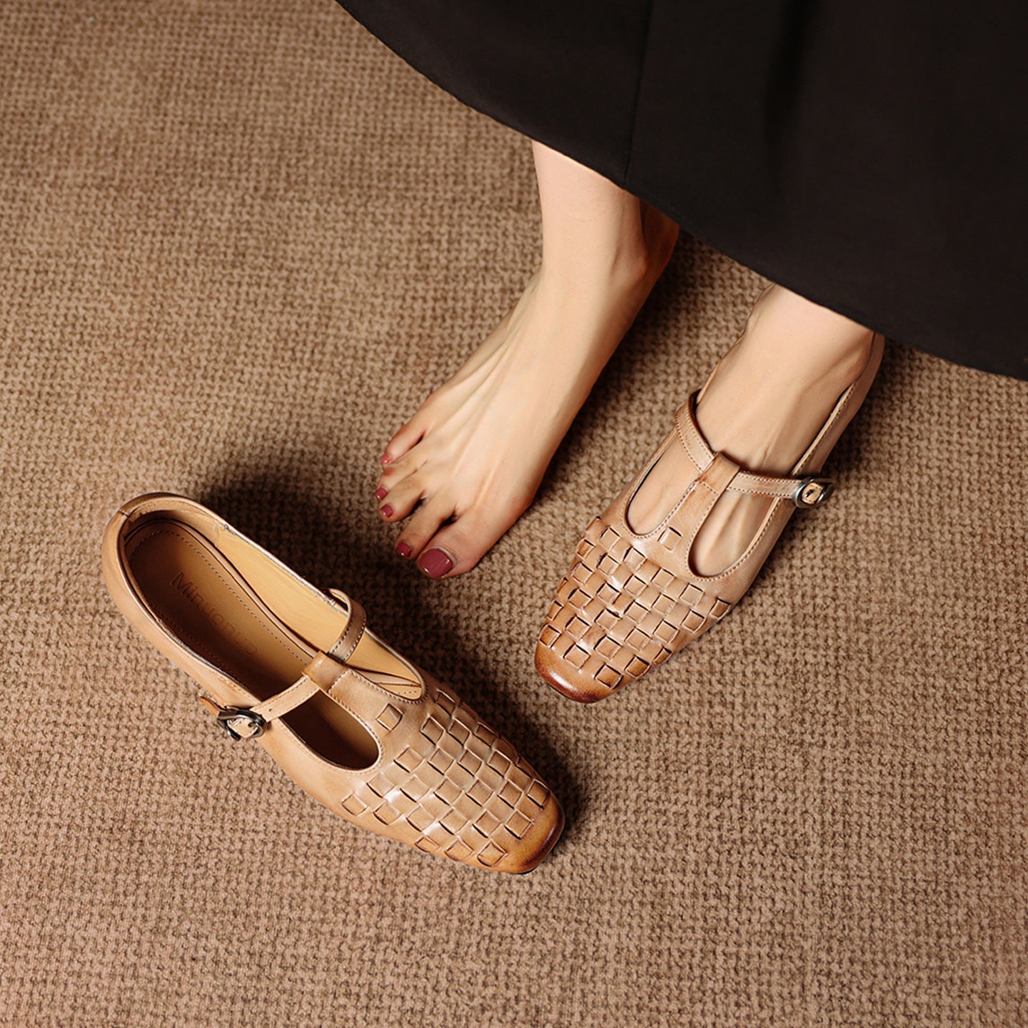Murel Genuine Leather Flats