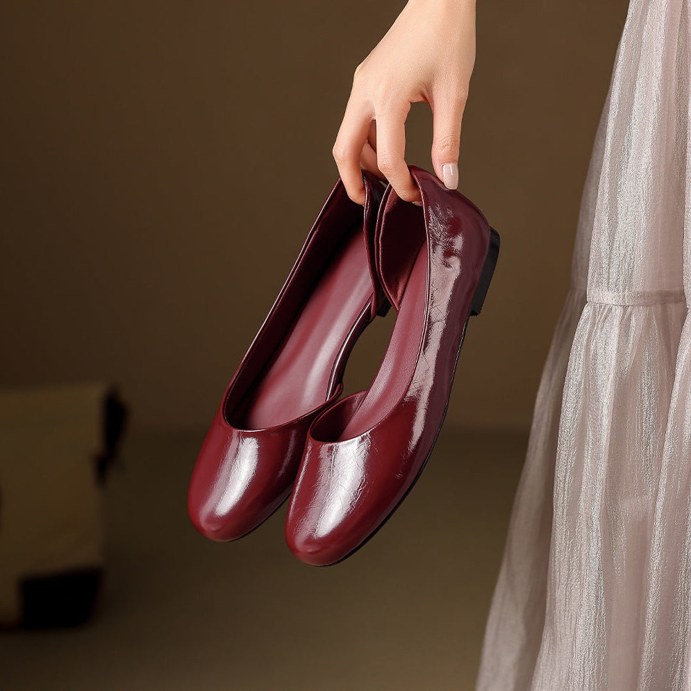 Melza Genuine Leather Flats