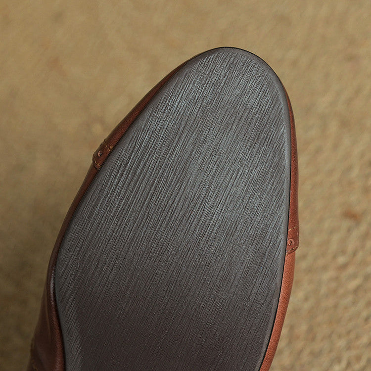 Bia Genuine Leather Flats