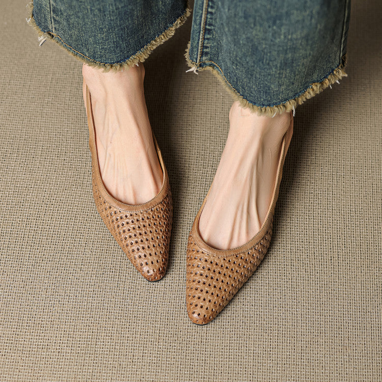 Aden Genuine Leather Slingbacks
