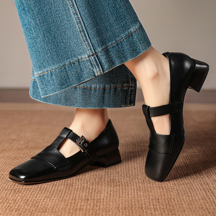 Vela Genuine Leather Heels