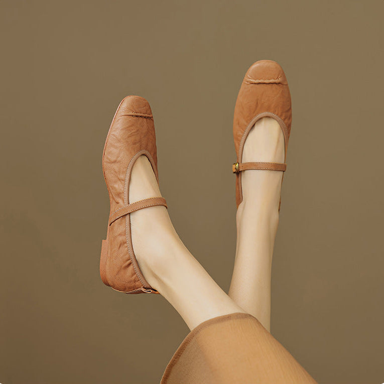 Wani Leather Flats