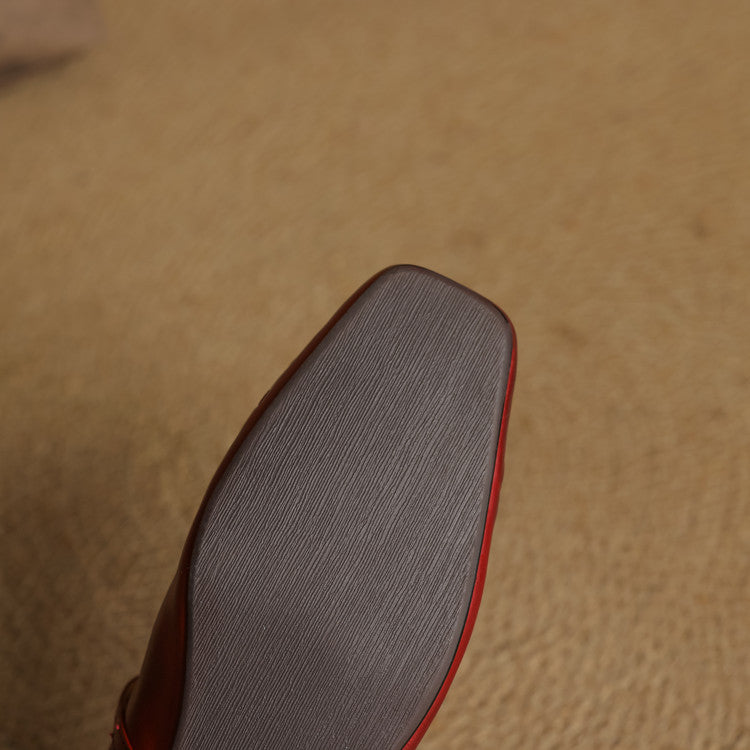 Velin Genuine Leather Mary Jane Flats