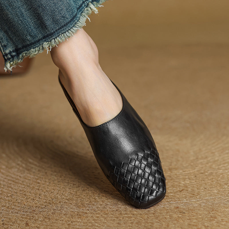 Velsa Genuine Leather Mules