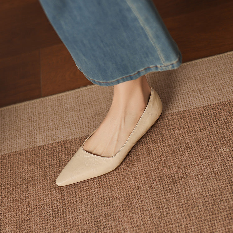 Brisa Genuine Leather Pumps