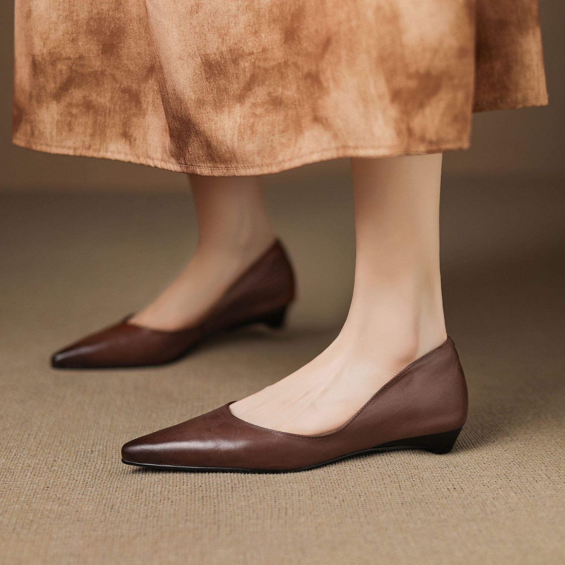 Meya Genuine Leather Flats