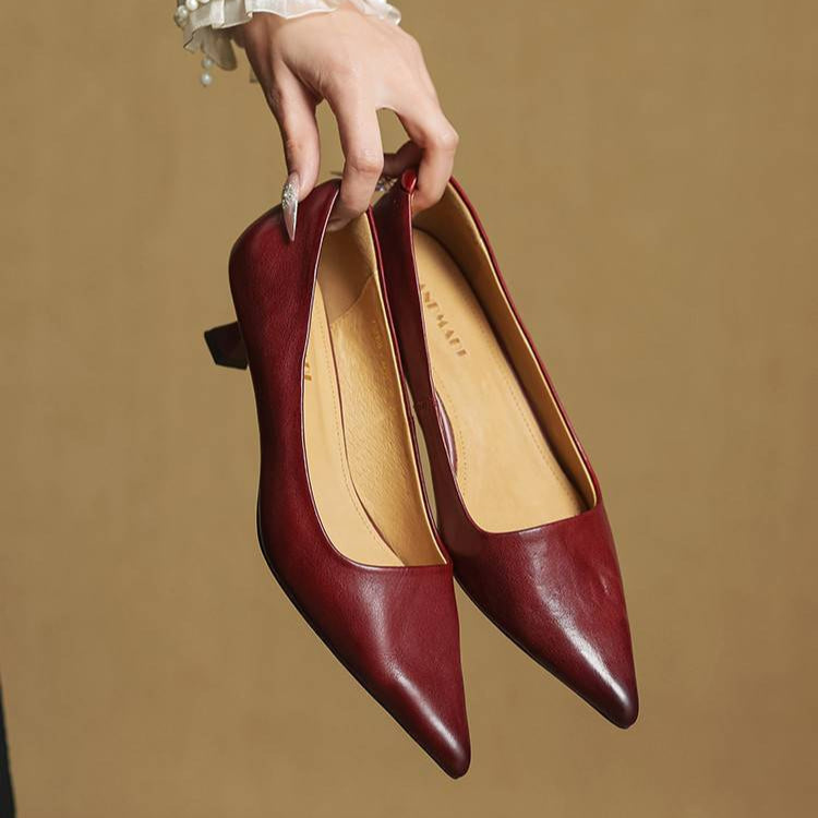 Amar Genuine Leather Heels