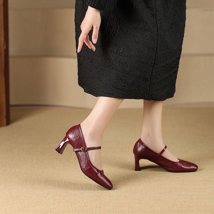 Lizel Leather Heels