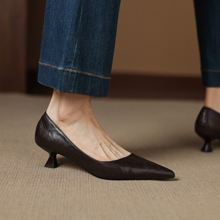 Arven Genuine Leather Heels
