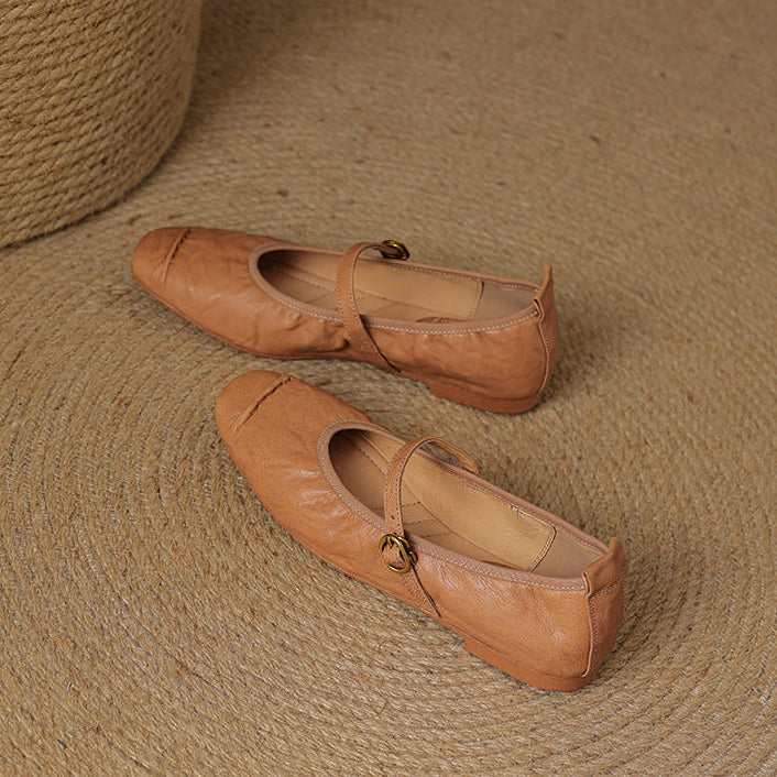 Wani Leather Flats