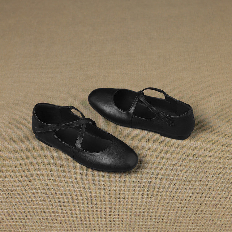 Zeor Genuine Leather Flats