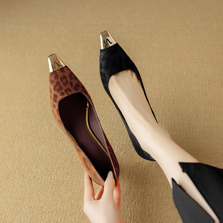 Alesia Genuine Leather Heels
