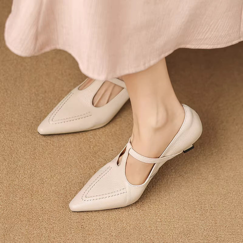 Tirea Genuine Leather Heels