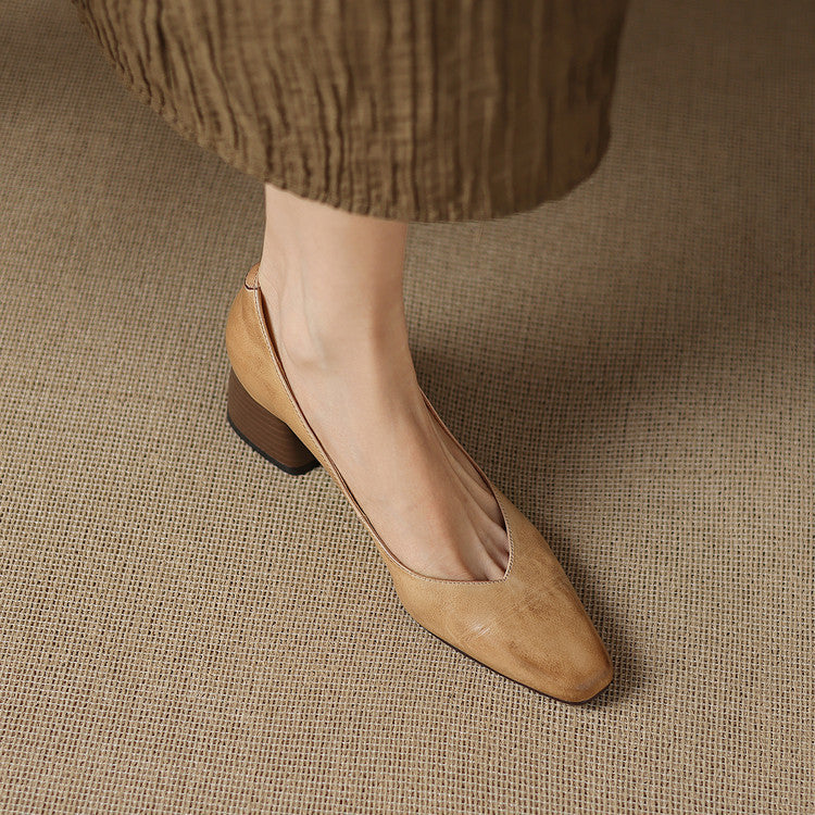 Milla Genuine Leather Heels