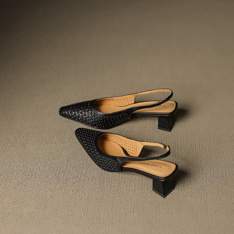Aden Genuine Leather Slingbacks