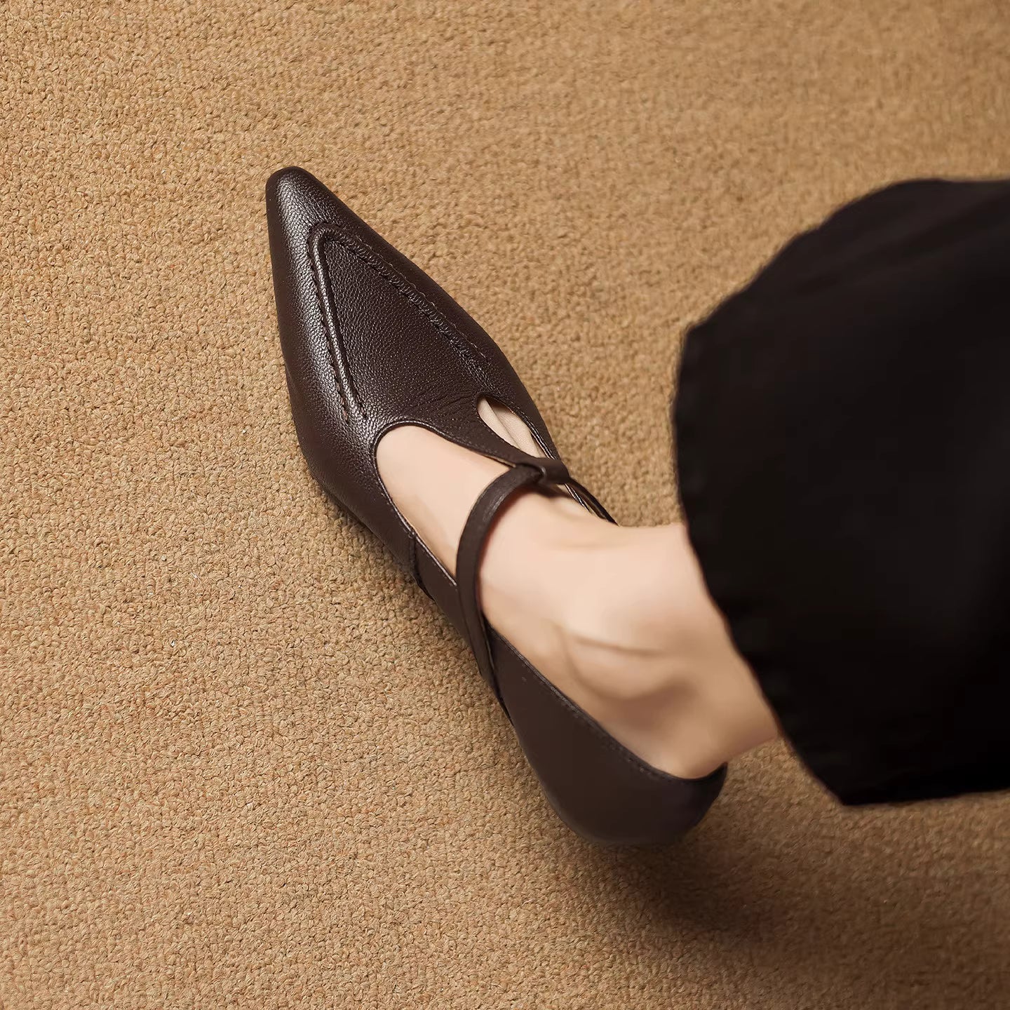 Tirea Genuine Leather Heels