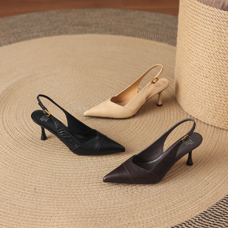 Myla Genuine Leather Heels