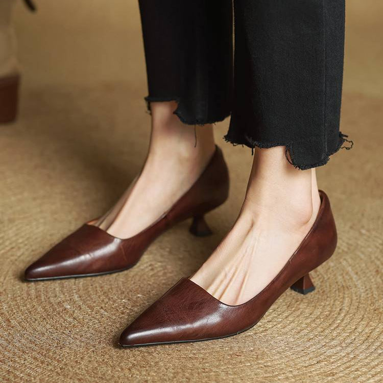 Amar Genuine Leather Heels