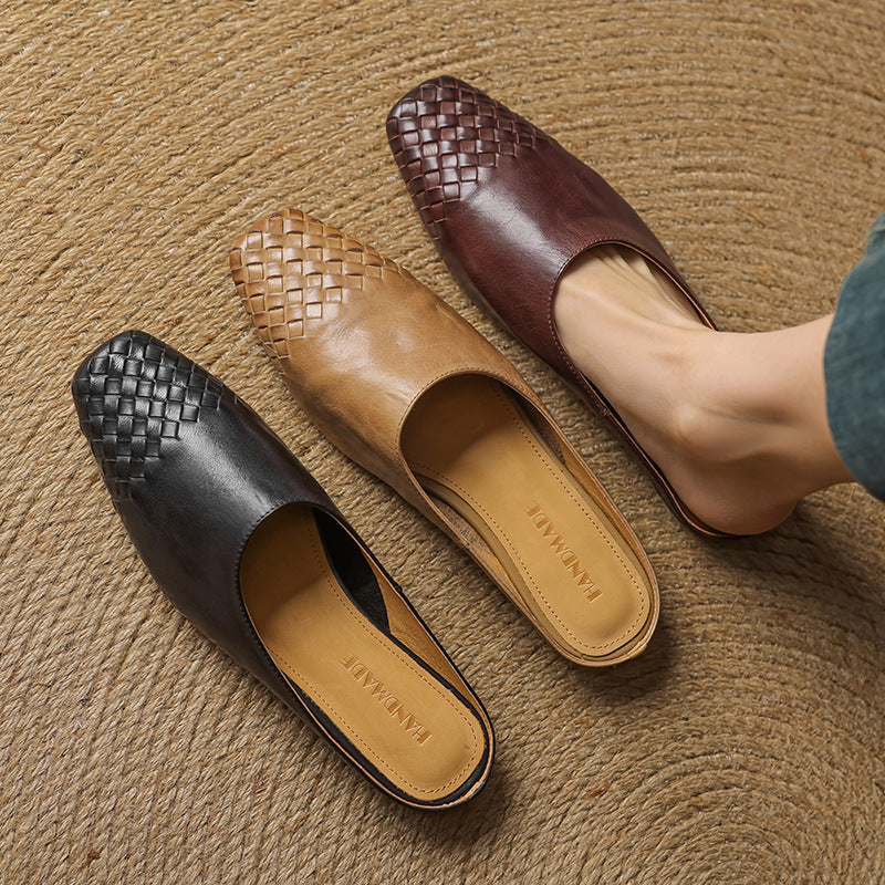 Velsa Genuine Leather Mules
