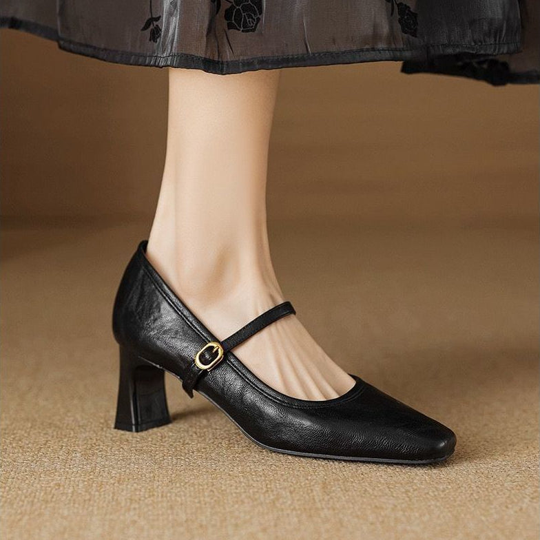 Lizel Leather Heels