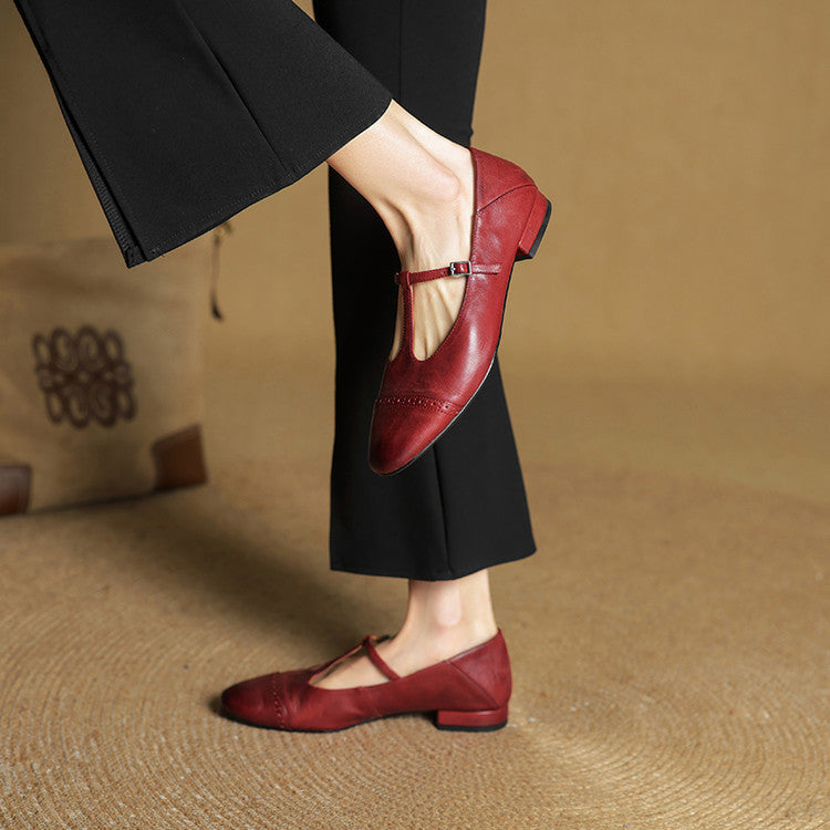 Genuine Leather Flats