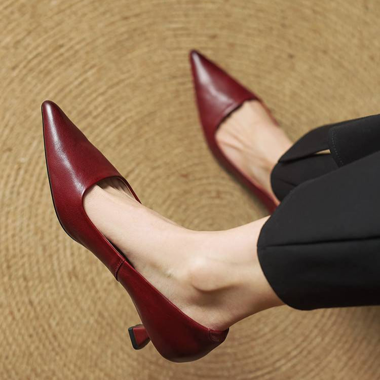 Amar Genuine Leather Heels
