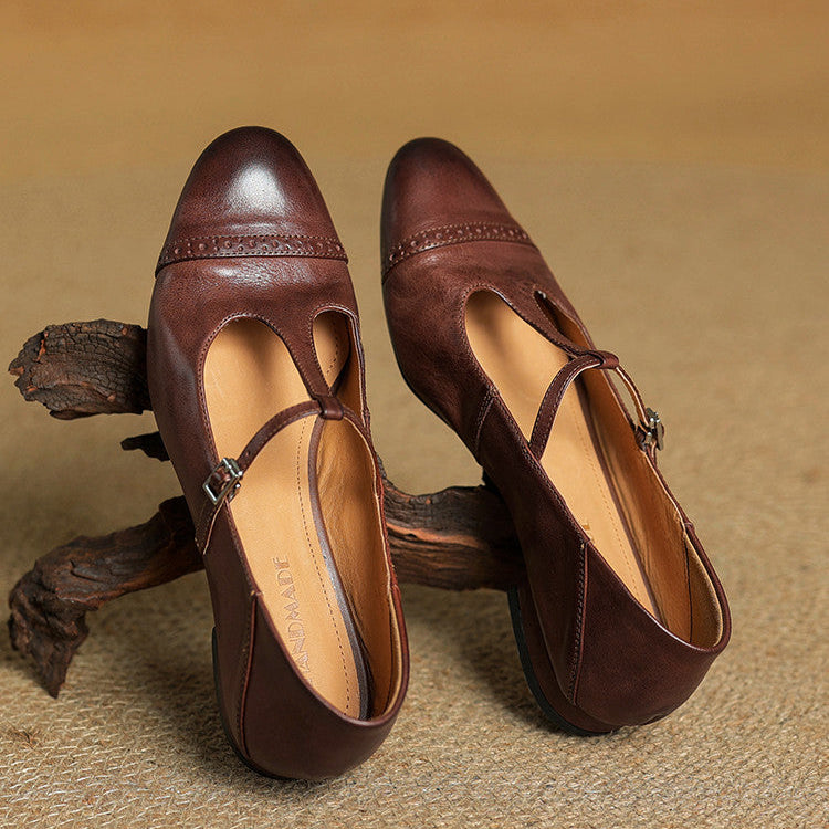 Genuine Leather Flats