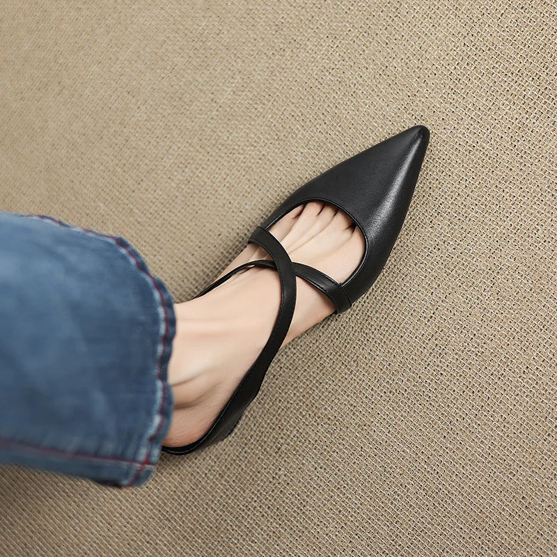 Genuine Leather Mules