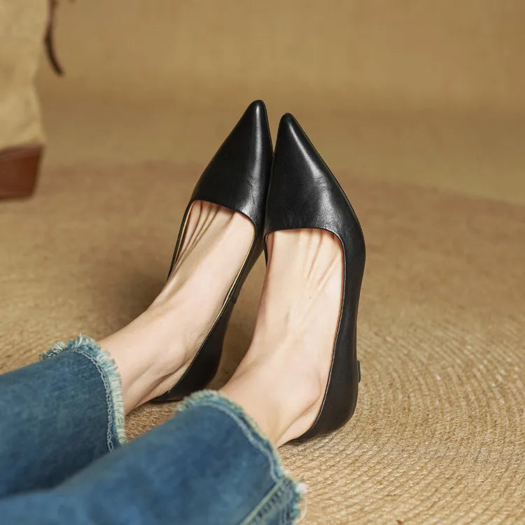 Amar Genuine Leather Heels