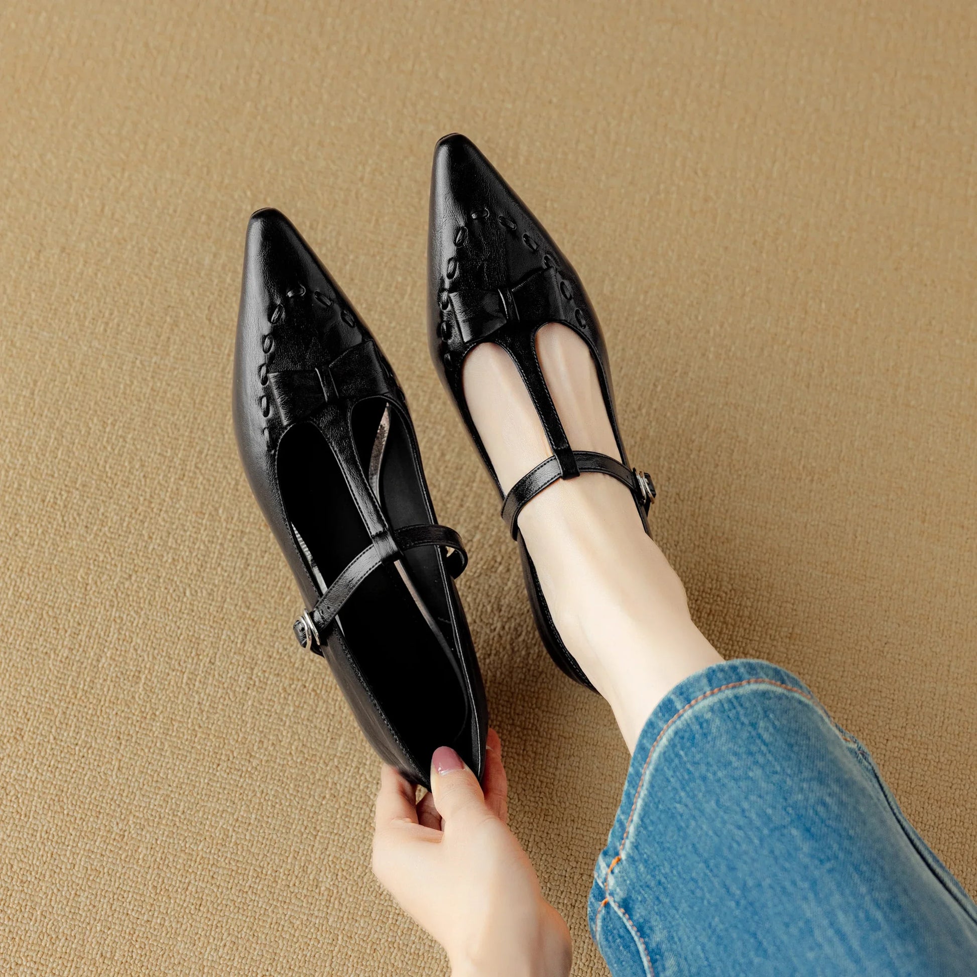 Darlyn Genuine Leather Pumps