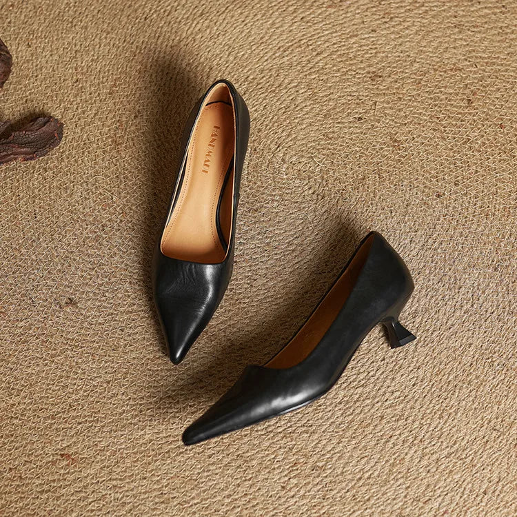 Amar Genuine Leather Heels