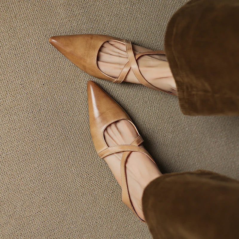 Genuine Leather Mules